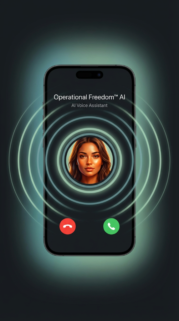 Operational Freedom™ AI Voice Demo — Live iPhone call interface